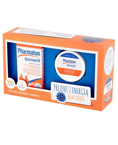 PHARMATON GERIAVIT - 100 kaps. + Krem odżywczy z wyciągiem z żeń-szenia 50 ml - Apteka internetowa Melissa