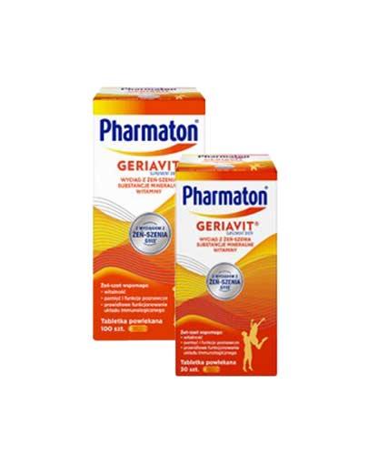  Pharmaton Geriavit, 100 tabletek + PHARMATON GERIAVIT, 30 tabletek - Apteka internetowa Melissa  