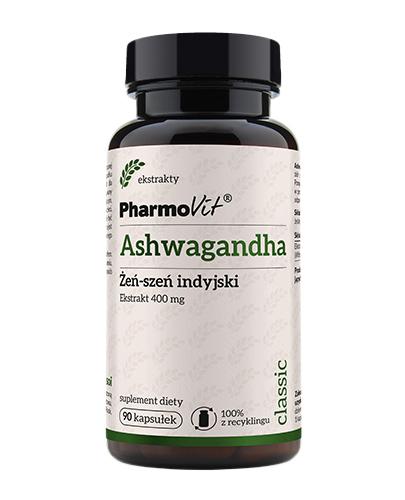  PharmoVit Ashwagandha Żeń-szeń indyjski ekstrakt 400 mg, 90 kaps., cena, opinie, składniki - Apteka internetowa Melissa  