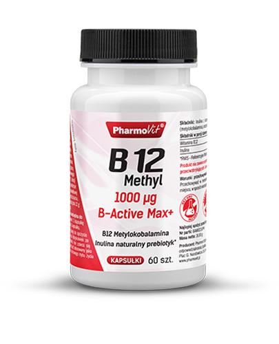  PHARMOVIT B12 Methyl 1 g -  60 kaps. Suplementacja witaminy B12. - Apteka internetowa Melissa  