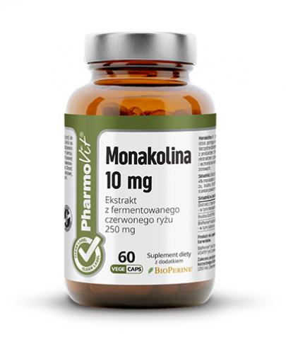  Pharmovit Clean Label Monakolina 10 mg - 60 kaps. - cena, opinie, właściwości - Apteka internetowa Melissa  