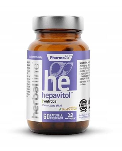  PharmoVit Herballine Hepavitol - 60 kaps. - cena. opinie, właściwości - Apteka internetowa Melissa  