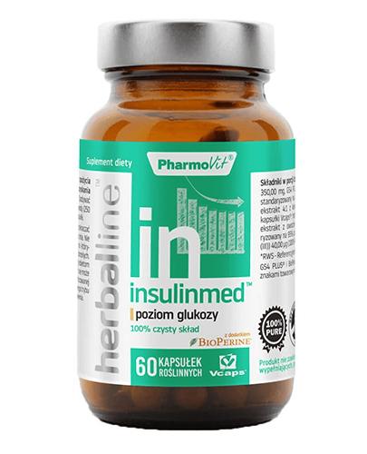  PharmoVit Herballine Insulinmed - 60 kaps. - cena, opinie, właściwości - Apteka internetowa Melissa  