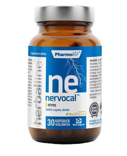  PharmoVit Herballine Nervocal - 60 kaps. - cena, opinie, właściwości  - Apteka internetowa Melissa  