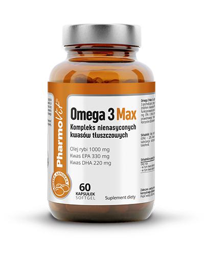  PharmoVit Omega 3 Max Kompleks nienasyconych kwasów tłuszczowych, 60 kaps., cena, opinie, wskazania - Apteka internetowa Melissa  