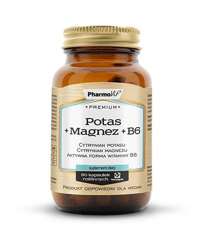  Pharmovit Premium Potas+Magnez+B6 - 60 kaps. - cena, opinie, właściwości - Apteka internetowa Melissa  