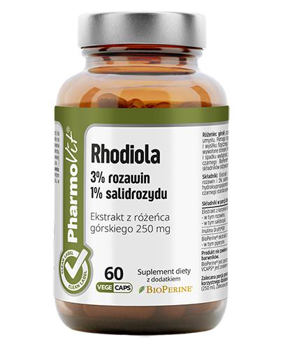  PharmoVit Rhodiola ekstrakt z różeńca górskiego 250 mg - 60 kaps. - cena, opinie, właściwości - Apteka internetowa Melissa  