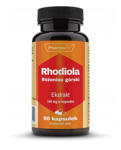 PHARMOVIT Rhodiola Różeniec górski 140 mg - 90 kaps. - stres, zmęczenie - cena, opinie, właściwości