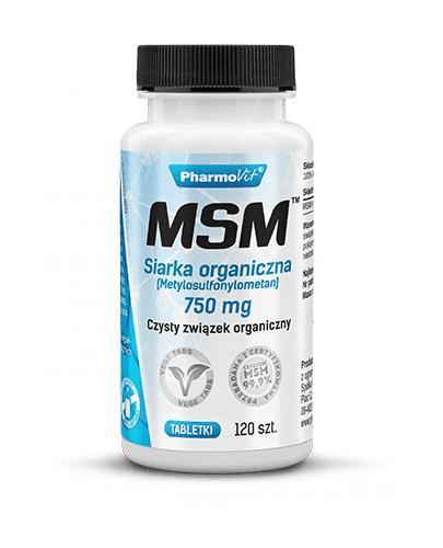  PharmoVit Siarka organiczna 750 mg - 120 tabletek - Apteka internetowa Melissa  