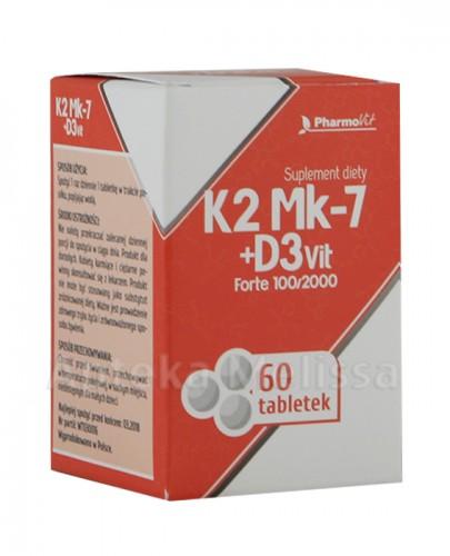 PHARMOVIT K2 MK-7 + D3 VIT Forte 100/2000 - 60 tabl. - Apteka internetowa Melissa
