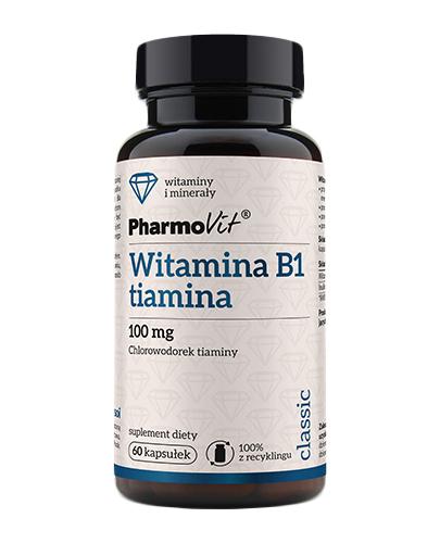  Pharmovit Witamina B1 tiamina 100 mg, 60 kaps., cena, opinie, stosowanie - Apteka internetowa Melissa  