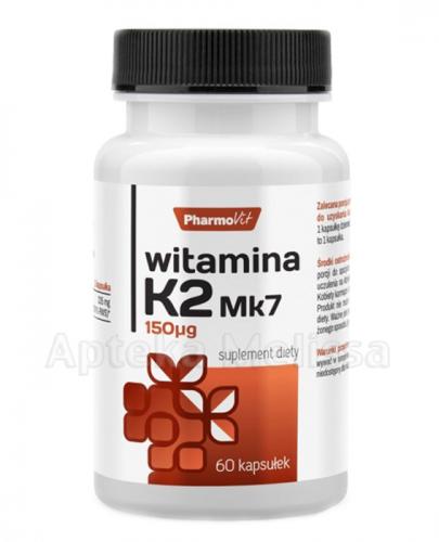PHARMOVIT Witamina K2 Mk-7 150 mcg - 60 kaps. Dla zdrowych i mocnych kości. - Apteka internetowa Melissa