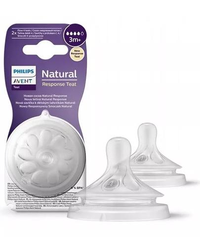 Philips Avent Responsywny Smoczek Natural 3m+ SCY964/02, 2 sztuki