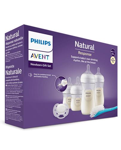  Philips Avent Zestaw 4 Responsywnych Butelek Natural oraz Szczotka do czyszczenia butelek i smoczek ultra soft SCD838/11, 1 sztuka - Apteka internetowa Melissa  