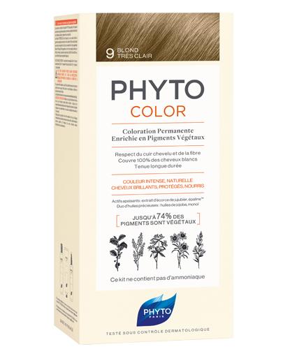 PHYTO COLOR Farba pielęgnacyjna do włosów - 9 BARDZO JASNY BLOND - Apteka internetowa Melissa