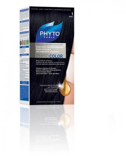 PHYTO COLOR Farba pielęgnacyjna do włosów - 1 CZARNY - Apteka internetowa Melissa