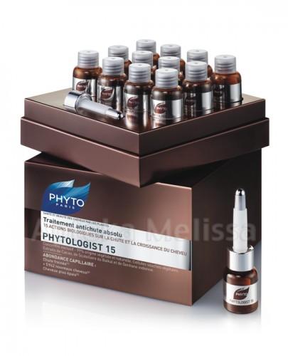 PHYTO PHYTOLOGIST 15 Kuracja przeciw wypadaniu włosów - 12 amp. - Apteka internetowa Melissa
