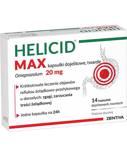 Helicid Max (PIASTPRAZOL) 20 mg - 14 kaps. - Apteka internetowa Melissa