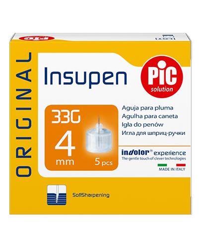 PIC Insupen 33G 4mm Igły do penów insulinowych Original, 5 szt., cena, opinie, zastosowanie - Apteka internetowa Melissa
