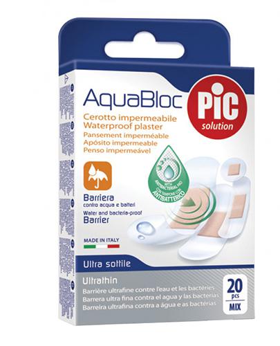 Pic Solution AquaBloc Plaster antybakteryjny – zestaw plastrów o różnych wymiarach – 20 szt. - cena, opinie, właściwości - Apteka internetowa Melissa