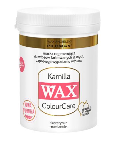  PILOMAX WAX COLOURCARE KAMILLA Maska regenerująca do włosów farbowanych jasne kolory - 240 g - cena, opinie, właściwości - Apteka internetowa Melissa  