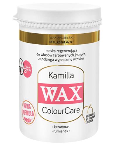  PILOMAX WAX COLOURCARE KAMILLA Maska regenerująca do włosów farbowanych jasne kolory - 480 g - cena, opinie, właściwości - Apteka internetowa Melissa  