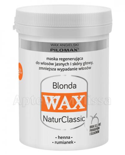  PILOMAX WAX NATURCLASSIC BLONDA Maska regenerująca do włosów jasnych - 240 g - cena, opinie, właściwości - Apteka internetowa Melissa  