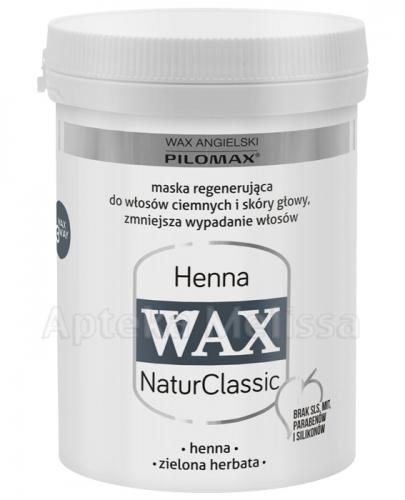 PILOMAX WAX NATURCLASSIC HENNA Maska regenerująca do włosów ciemnych - 240 g - cena, opinie, właściwości