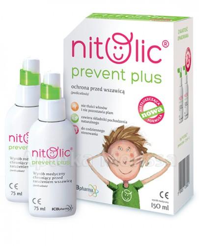 Pipi Nitolic Prevent Plus, spray przeciw wszawicy, 150 ml (2 x 75 ml)