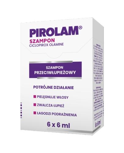 PIROLAM Szampon przeciwłupieżowy - 6 x 6 ml - działanie przeciwgrzybicze - cena, opinie, właściwości - Apteka internetowa Melissa  