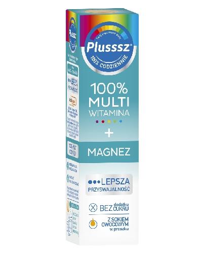 Plusssz 100% Multiwitamina + Magnez - 20 tabl. mus. - cena, opinie, właściwości - Apteka internetowa Melissa