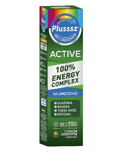 Plusssz Active 100% Energy Complex - 20 tabl. mus. Na znużenie - cena, opinie, właściwości - Drogeria Melissa