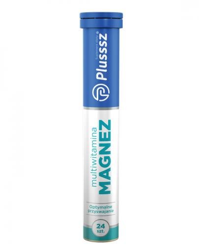 PLUSSSZ Multiwitamina + Magnez - 24 tabl. - cena, opinie, składniki - Drogeria Melissa