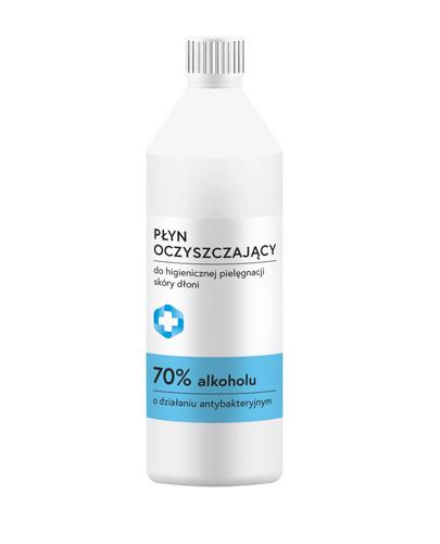 Płyn Oczyszczający do higienicznej pielęgnacji skóry dłoni 70 % alkoholu - 1000 ml - cena, opinie, właściwości - Drogeria Melissa