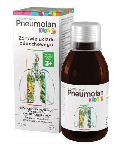 Pneumolan Kids zdrowie układu oddechowego dla dzieci powyżej 3 roku życia, 120 ml, cena, opinie, wskazania - Apteka internetowa Melissa