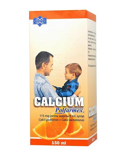 POLFARMEX CALCIUM Syrop o smaku pomarańczowym - 150 ml - Apteka internetowa Melissa