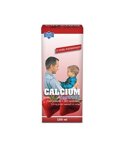  POLFARMEX CALCIUM Syrop o smaku truskawkowym - 150 ml - Apteka internetowa Melissa  