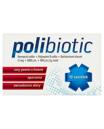 POLIBIOTIC MAŚĆ Z ANTYBIOTYKIEM 1 g - 10 saszetek