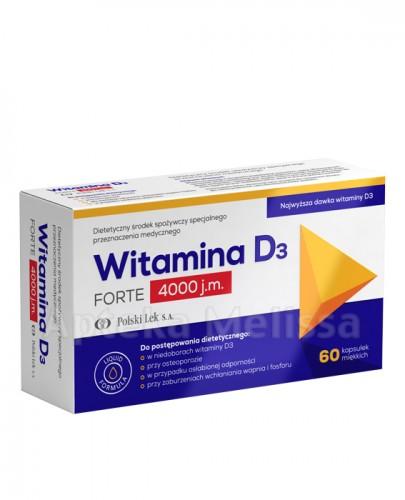 POLSKI LEK WITAMINA D3 FORTE 4000 j.m. - 60 kaps. - Apteka internetowa Melissa