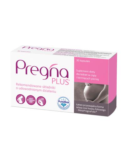  PREGNA PLUS - 30 kaps. Dla kobiet w ciąży oraz karmiących piersią. - cena, opinie właściwości - Apteka internetowa Melissa  