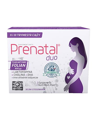PRENATAL DUO - suplement dla ciężarnych - 30 tabl. + 60 kaps. - cena, opinie, dawkowanie - Drogeria Melissa