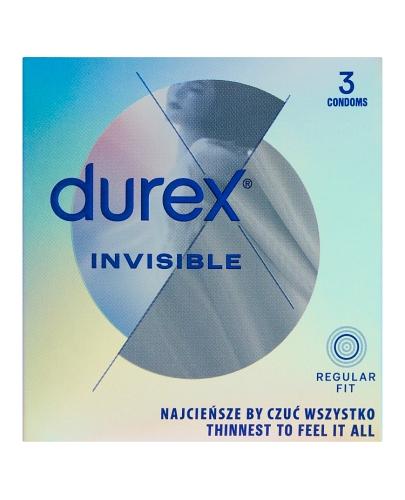 DUREX INVISIBLE Prezerwatywy dla większej bliskości - 3 szt. - Apteka internetowa Melissa
