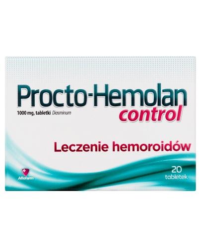  PROCTO-HEMOLAN CONTROL 1000 mg - 20 tabl. - cena, opinie, wskazania - Apteka internetowa Melissa  