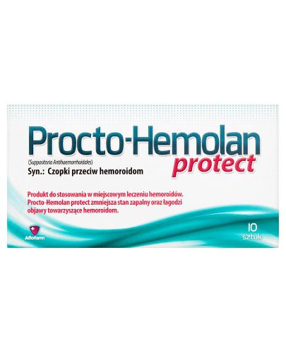 Procto-Hemolan Protect, czopki, 10 sztuk