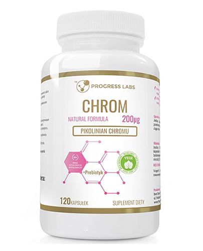 Progress Labs Chrom 200 mcg - 120 kaps. - cena, opinie, stosowanie - Apteka internetowa Melissa