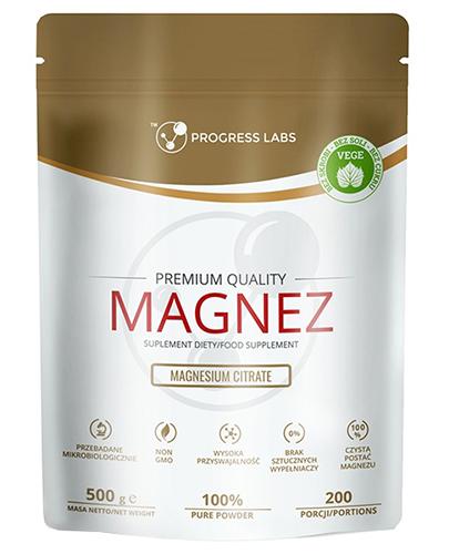  Progress Labs Magnez - 500 g - cena, opinie, właściwości - Apteka internetowa Melissa  