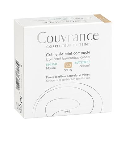 AVENE COUVRANCE MAT EFFECT Kremowy podkład w kompakcie 02 naturalny - 10 g Data ważności 2021.04.30 - Apteka internetowa Melissa