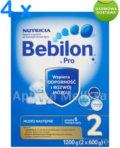 BEBILON 2 Z PRONUTRA+ Mleko modyfikowane w proszku - 4 x 1200 g - Apteka internetowa Melissa