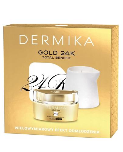 DERMIKA GOLD 24k Krem stymulator młodości 55+ dzień/noc - 50 ml + Świeczka - Apteka internetowa Melissa