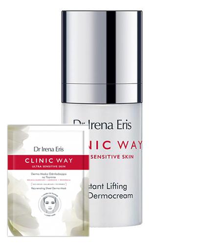 Dr Irena Eris Clinic Way Dermokrem pod oczy intensywnie liftingujący 3°+ 4° - 15 ml + DR IRENA ERIS CLINIC WAY Dermo-maska odmładzająca na tkaninie - 1 szt - Apteka internetowa Melissa